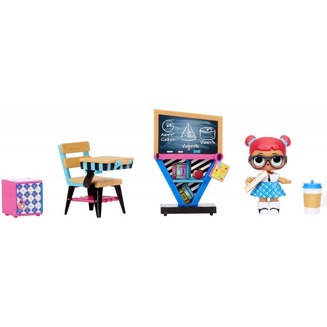 Aula de Muebles con Mascota del Profes L.O.L. Surprise! Classroom con 10+ sorpresas