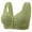 Green, variant on Front Closure Daisy Bras for Women No Underwire Trendy Breathable Seamless Underwear Solid Cozy Tshirts Bras