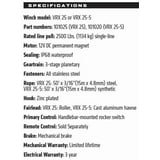 WARN 101020 ATV/UTV Electric Winch,Rotating End Cap - Walmart.com