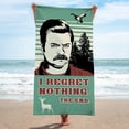 thumbnail image 3 of Parks and Recreation I Regret Nothing Beach Towel, 34 x 64, Green, Universal, 3 of 12