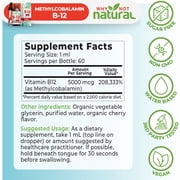 Why Not Natural Organic B12 Liquid Drops, 5000mcg per serving