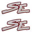 thumbnail image 2 of Lund Boat SE Decals | 7 x 3 Inch Silver (Pair), 2 of 3