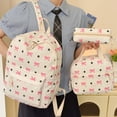 thumbnail image 7 of Weebloom Bow School Backpack With Lunch Box Pencil Case For Kids Girls Cute 3Pcs School Bags Set Lightweight Floral Backpack Daypack College Large Bookbag Elementary Middle School White, 7 of 7