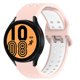 thumbnail image 3 of Adecuado para Samsung Galaxy Watch4 / Galaxy Watch4 Classic Smart Warch Pulsera de moda exquisita Pulsera de gel de sílice Correa deportiva de dos tonos, 3 of 4