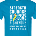 thumbnail image 4 of Inktastic Down Syndrome Awareness Strenth Courage Support T-Shirt, 4 of 5
