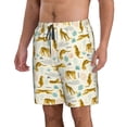 thumbnail image 2 of Naloa Leopard Print Men's Beach Shorts, Surfing shorts, Swim trunks, Quick Dry Swim Trunks for Surfing Beach Fun - Medium, 2 of 9