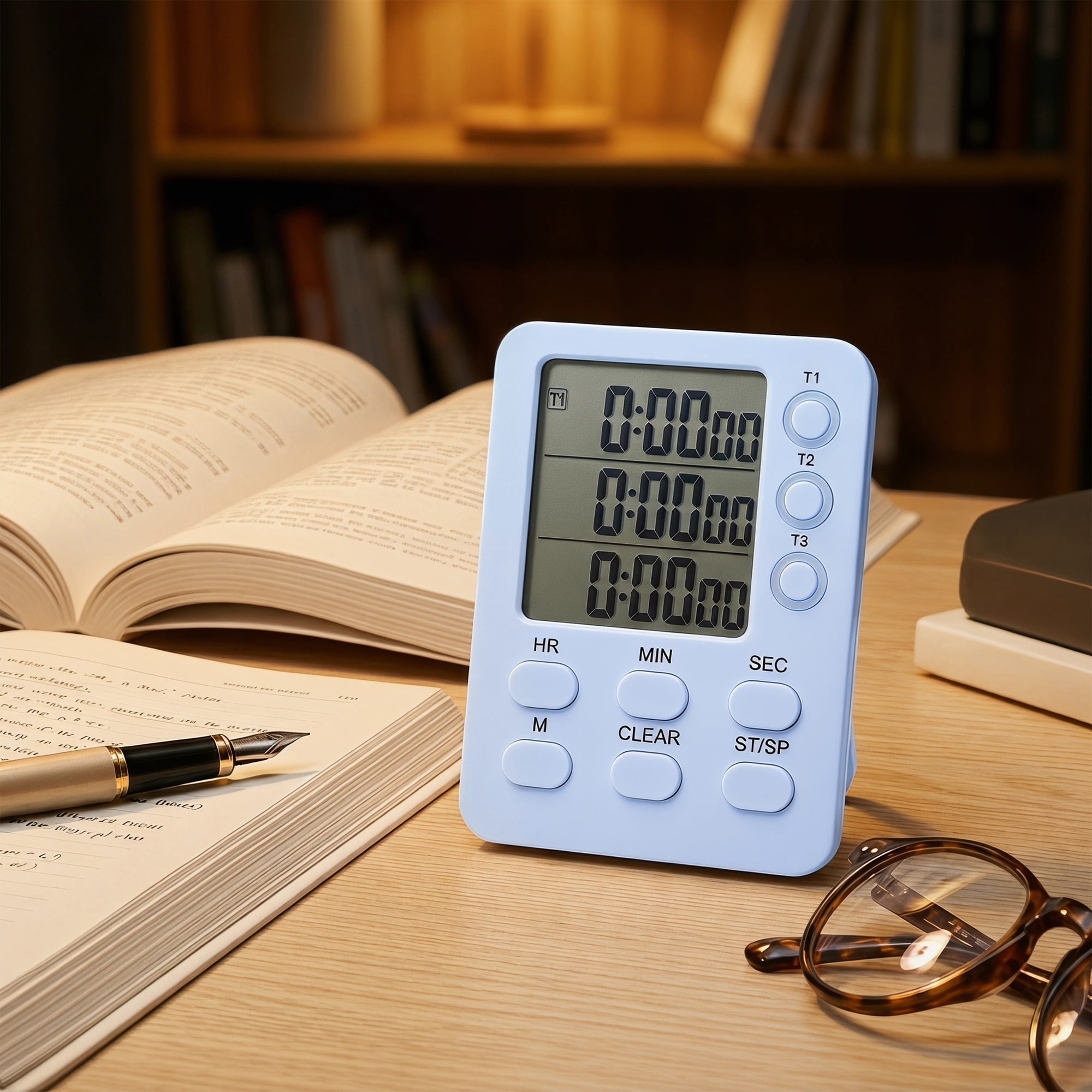 Unique Bargains Portable Kitchen Timer with Loud Alarm and Magnetic Backing Blue