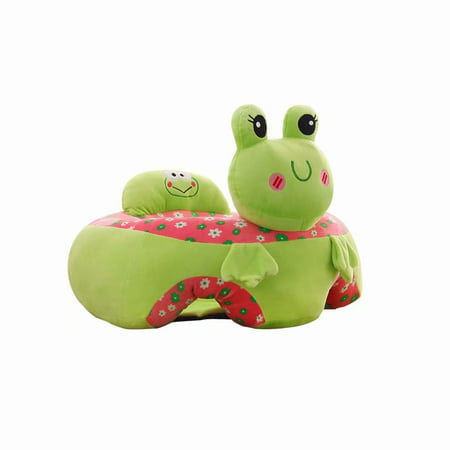 Baby Infant Sofa Learn Sitting Chair Newborn Support Seat Soft Cotton Chair Children's Plush Toy, Green