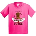 thumbnail image 3 of Inktastic Cowgirl Tough with Cowgirl Boots and Rose Youth T-Shirt, 3 of 5