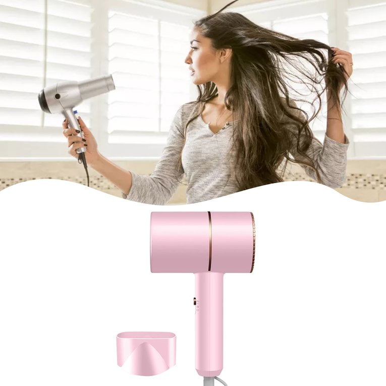 Generic Blue Ray Negative Ion Hair Dryer Us Plug For Household Dormitory Supplies Fast Cold And Hot Air Switching Hair Dryer Pink