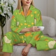 thumbnail image 4 of Goofa Funny Chicken Printed Women’s 2 Piece Pajama Set Super,Pajamas Women's Long Sleeve Sleepwear Soft Button Down Loungewear Pjs Lounge Set Nightwear-X-Large, 4 of 9