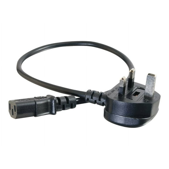 C2G Universal Power Cord - Power cable - BS 1363 (M) to power IEC 60320 C13 - 3 m - molded - black