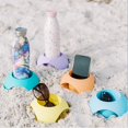 thumbnail image 5 of Posavasos de arena de playa para bebidas, soporte para posavasos para bebidas, apto para lavavajillas, plástico resistente reutilizable, 5 of 5