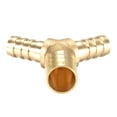 thumbnail image 3 of Unique Bargains 10mm x 6mm x 6mm Hose ID Brass Reducer Barb Fitting Y-Shaped 3 Way Tee Connector 1pcs, 14mm x 10mm x 10mm, 3 of 4