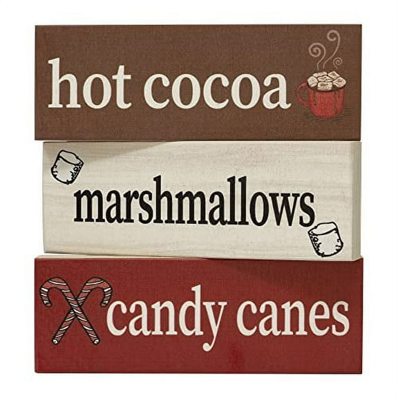 JennyGems Christmas Decor, Christmas Hot Chocolate Bar Decor, Mini Wood Block Signs, Christmas Decorations, Winter Decor, Holiday Decor