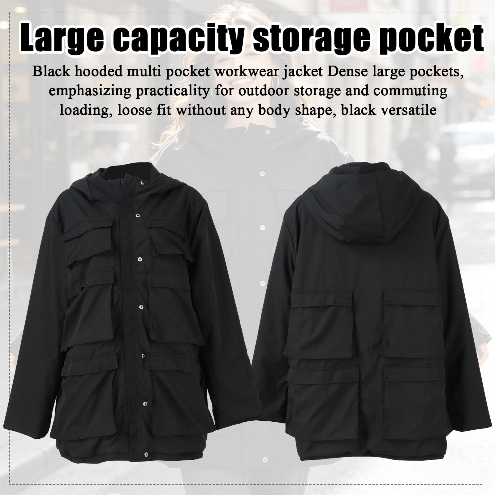 Unisex Travel Jacket with 10 Pockets, Lightweight Multi-Pocket
