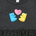thumbnail image 4 of Inktastic Cute Gummy Bears and Heart Girls Baby Dress, 4 of 5