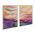 thumbnail image 2 of Sylvie Brush Strokes 90 18 in x 24 in Framed Painting Canvas Art Prints, by Kate and Laurel Set of 2, 2 of 6
