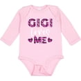 thumbnail image 3 of Inktastic My Gigi Loves Me Hearts in Pink Plaid Boys or Girls Long Sleeve Baby Bodysuit, 3 of 5