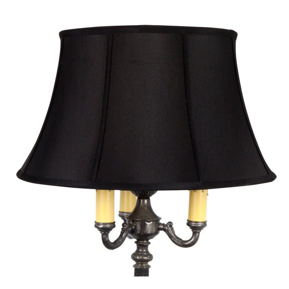 Black Silk 19 Inch Floor Lampshade Replacement