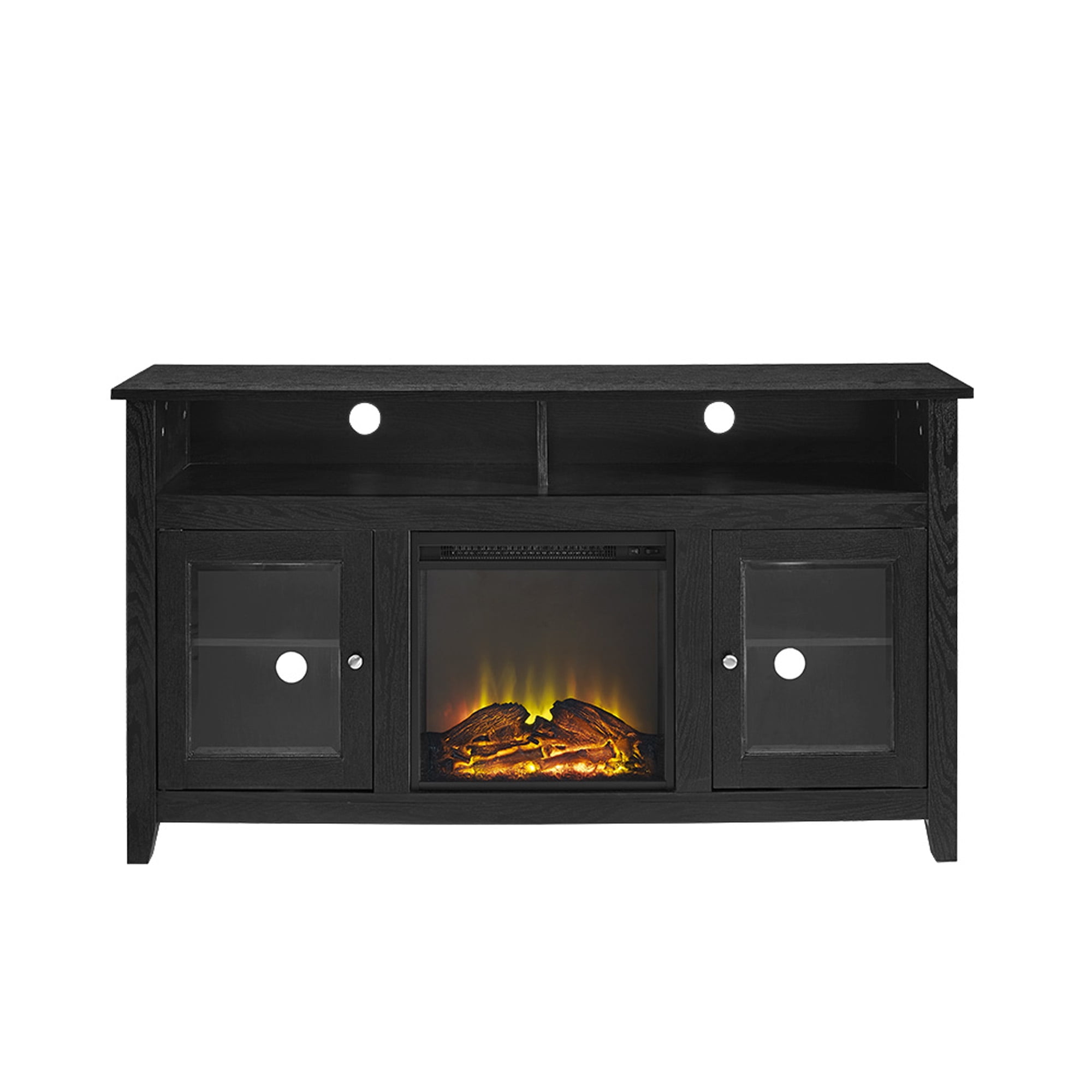 Buy Woven Paths Highboy 2 Door Electric Fireplace TV Stand for TVs up