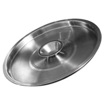 SOPOTUTU Sopotutu Stainless Steel Reusable Round Lid for Pots Bowls Cooking Seasoning 8Ă—8Ă—0.4in