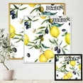 thumbnail image 4 of Designart 'Olive and Lemon Branches II' Tropical Framed Canvas Wall Art Print, 4 of 5