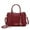 Wine, variant on MKF Collection Valeria Women's Satchel Bag Vegan Leather Shoulder Bag Handbag Purse With Keyring by Mia K. - Wine
