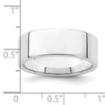 thumbnail image 3 of 925 Sterling Silver 7mm Size 7.5 Ring Wedding Classic Flat, 3 of 7