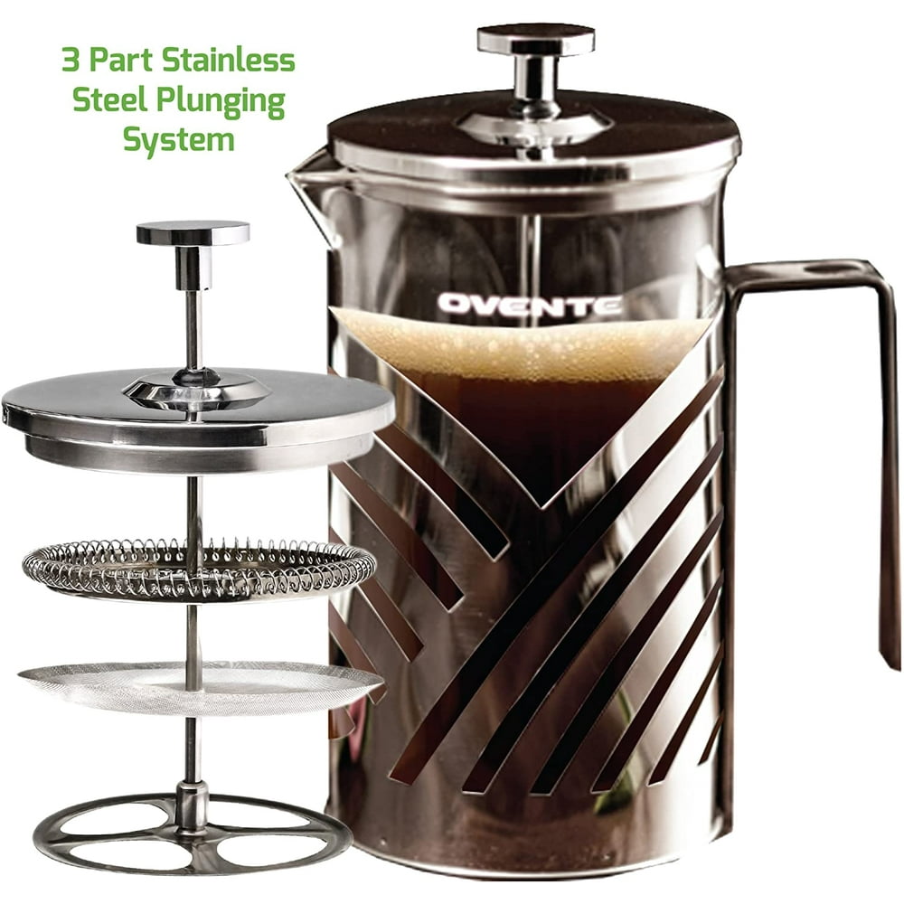 Ovente French Press Cafetière Coffee and Tea Maker, High-Grade