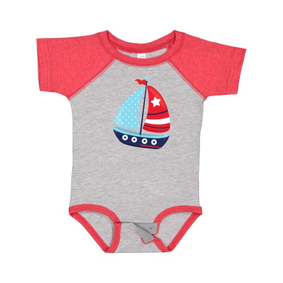 Inktastic Sailing Boat, Sailor, Sailing, Sails, Boat, Ship Boys Baby Bodysuit