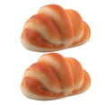 thumbnail image 1 of 2pcs Artificial Bread Realistic Fake Food Fake Bread Decoration Faux Food Croissant Props, 1 of 10