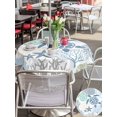 thumbnail image 5 of Outdoor Tablecloth with Umbrella Hole for Patio/Picnic/Party/Camping, Coastal Sea Turtle Waterproof Table Cloth Round Cover Washable, Nautical Ocean Creatures Starfish (Dia 60"), 5 of 9