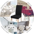 thumbnail image 6 of SearchI Dining  Chair Covers Slipcovers, Spandex Fabric  Removable Washable Short Parsons  Chair Covers  Dining ,, 6 of 6