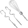 thumbnail image 1 of MEISO 3Pcs Whisk Attachment, Food-Grade Stainless Steel Hand Mixer Attachments, Replacement Beaters of Dough Hook and Whisk for KitchenAid & Hand Mixer Hand Mixer Dough Hook, 1 of 7