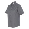 thumbnail image 2 of FeatherLite Women's Short Sleeve Stain-Resistant Tapered Twill Shirt 5281 Steel Grey XL, 2 of 5