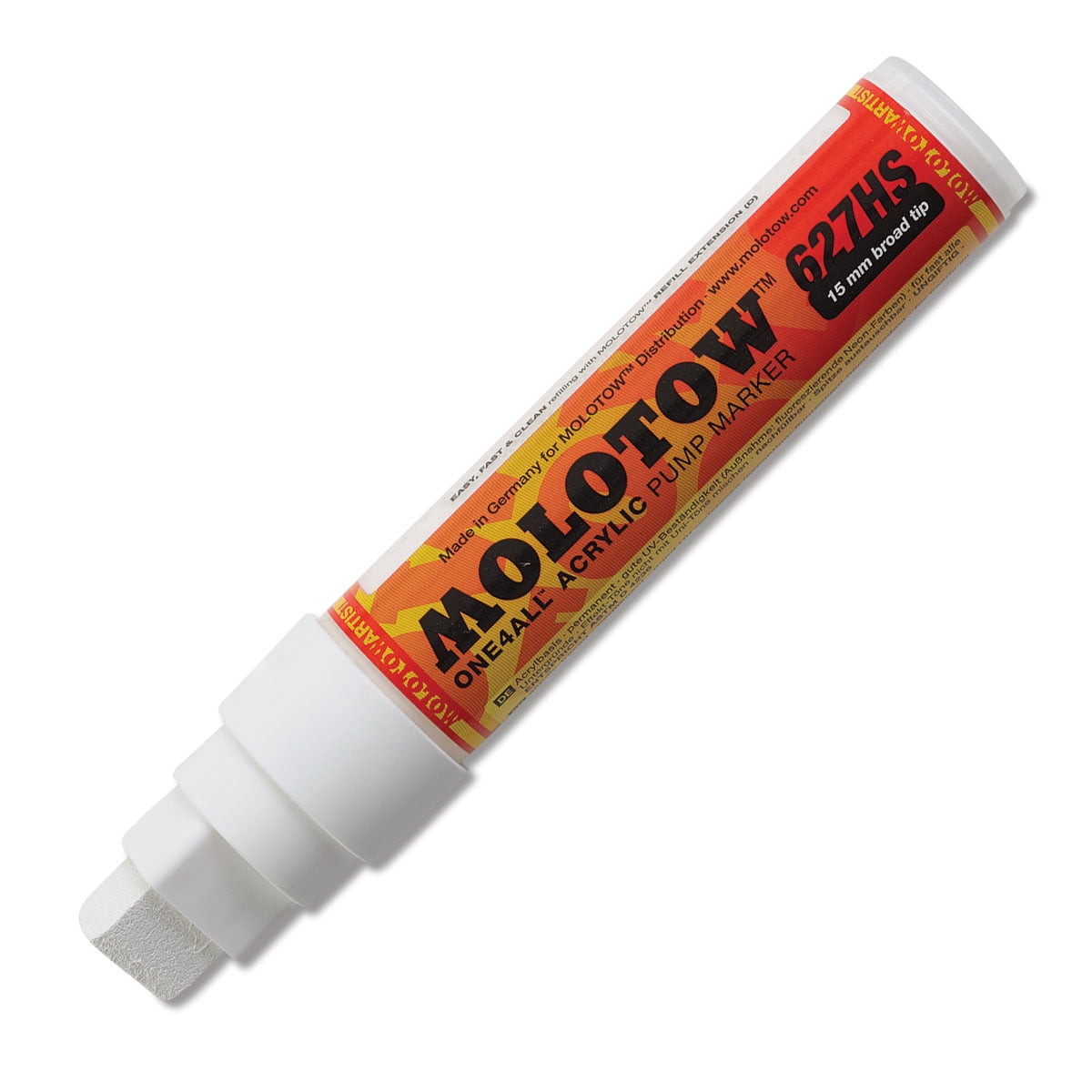 MOLOTOW 15mm Wide Tip Acrylic Pump Marker Signal White