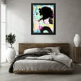 thumbnail image 3 of Stephen Chambers 25x32 Black Modern Wood Framed Wall Art Titled - Hepburn, 3 of 6