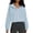 *Light Blue, variant on ClodeEU Women's Long Sleeved Hooded Sweatshirt, Zipper Solid Color Loose Jacket, Hoode Sweatshirts Top Coffee,Womens Plus XL