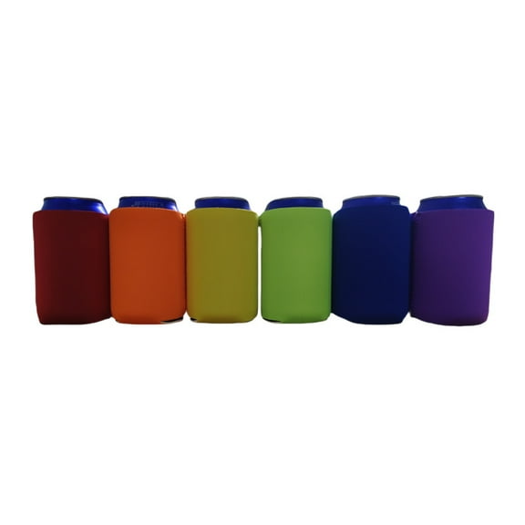 6PCS Collapsible Can Sleeves for Beer and Soda with Bottom Protection