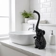 thumbnail image 4 of Toilet Brush and Holder Set,Modern Resin Toilet Bowl Brush Holder,Cute Bathroom Decor, Non-Scratch Bristles, Space-Saving Household Cleaning Tool for Bathtub,White, 4 of 6
