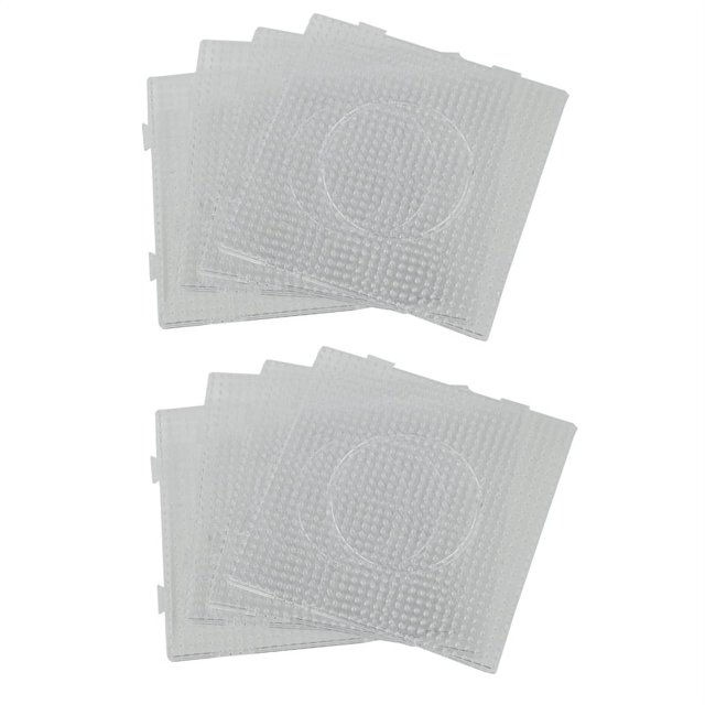 Tablero de clavijas grande cuadrado transparente ABC de 8 piezas de 145 x 145 mm para cuentas fusibles