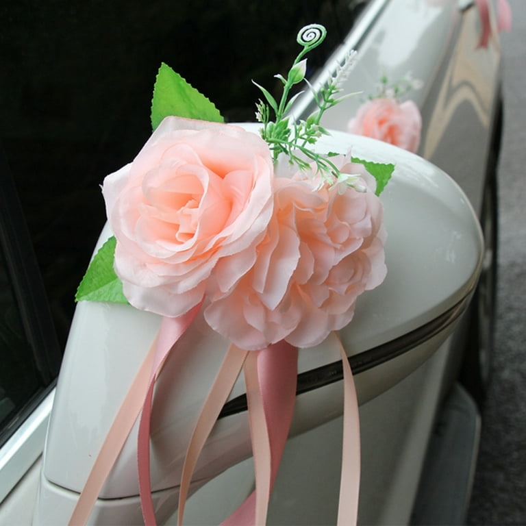 MoreChioce Artificial Flowers Bouquet for Wedding Car Decoration