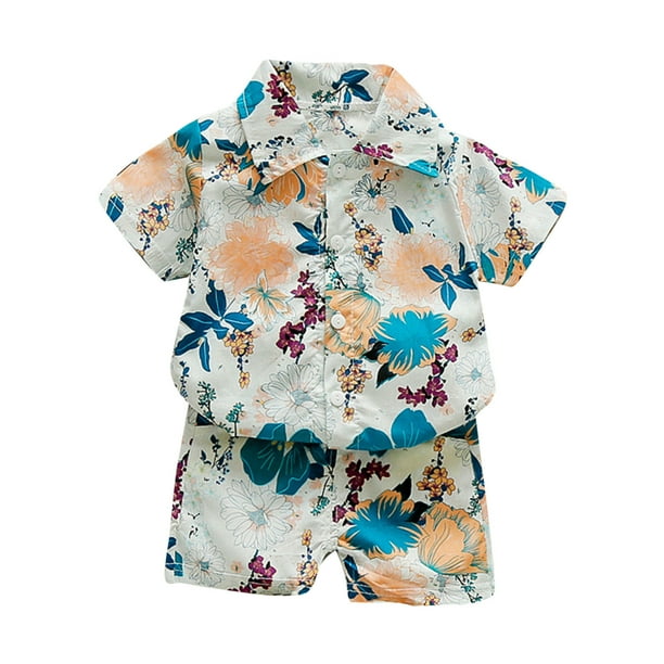 Baby Boy Clothes Outfits Cotton Pattern Printed Casual 2PC Set For 18