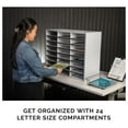 thumbnail image 3 of 25041 Literature Organizer - 24 Compartment, Letter, Gray, 3 of 5