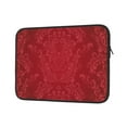 thumbnail image 2 of Bingfone Vintage Burgundy Laptop Sleeve Case 13 Inch, 360° Protective Computer Carrying Bag, 2 of 9