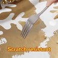 thumbnail image 5 of Vinyl Christmas Tablecloth with Flannel Backing 60 x 120 Inch, Snowflake Waterproof Plastic Table Cloth,Heavy Duty Table Cover for Xmas Winter New Year Holiday Dinner, Gold, 5 of 6