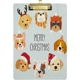 thumbnail image 1 of FMSHPON Cute DogChritsmas Clipboard Hardboard Wood Nursing Clip Board and Pull for Standard A4 Letter 13x9 inches, 1 of 7