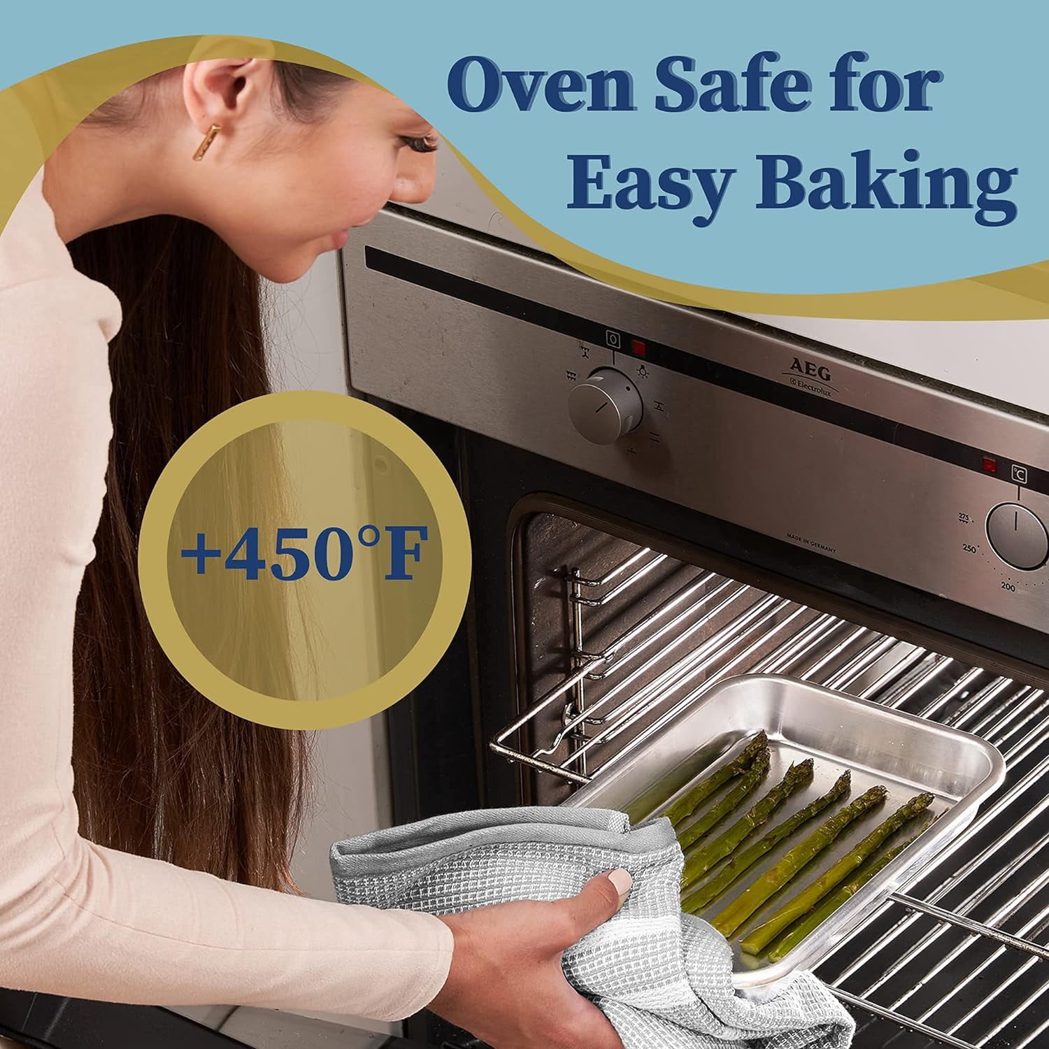 Professional Aluminum Eighth Sheet Pan - 1/8 Small, 6.97x10.16-inch Baking Sheet Set, 2-Pack