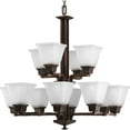 thumbnail image 1 of Progress Lighting P4053-74 Chandelier Light, 27-1/4-Inch Diameter x 30-1/8-Inch Height, Venetian Bronze, 1 of 1